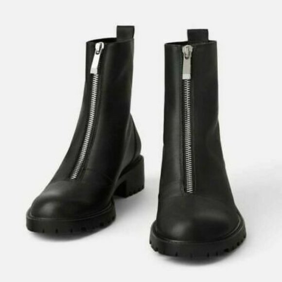 zara zip boots